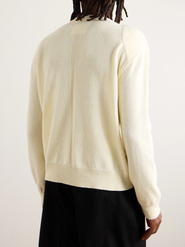 Panelled Virgin Wool-Blend Sweater - BK Panelled Virgin Wool-Blend Sweater - BK
