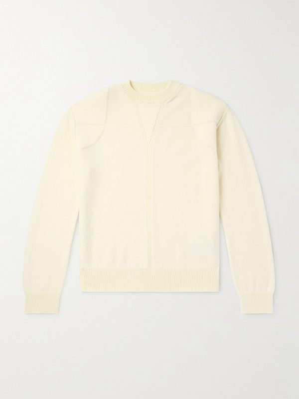 Panelled Virgin Wool-Blend Sweater Panelled Virgin Wool-Blend Sweater