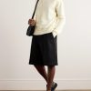 Panelled Virgin Wool-Blend Sweater - OU Panelled Virgin Wool-Blend Sweater - OU