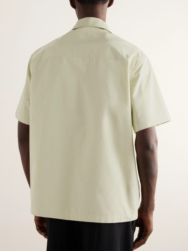 Camp-Collar Cotton-Poplin Shirt - BK