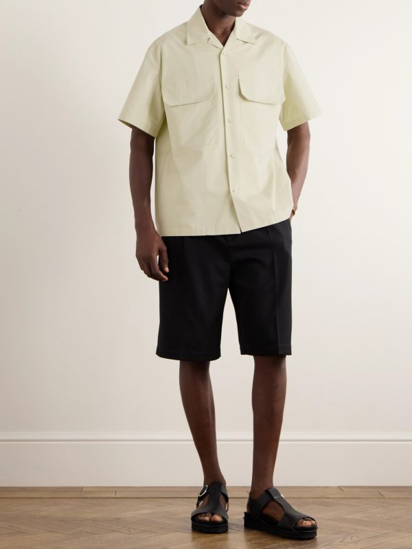 Camp-Collar Cotton-Poplin Shirt - OU