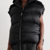 Lido Oversized Shearling-Trimmed Quilted Nylon Hooded Down Gilet - FR