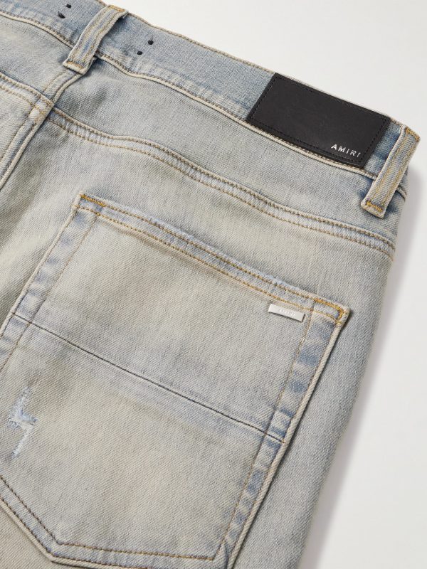 MX1 Skinny-Fit Panelled Distressed Jeans - CU