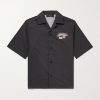 Camp-Collar Logo-Print Cotton-Poplin Shirt Camp-Collar Logo-Print Cotton-Poplin Shirt