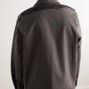 Felt and Rubber-Trimmed Cotton-Drill Overshirt - BK Felt and Rubber-Trimmed Cotton-Drill Overshirt - BK