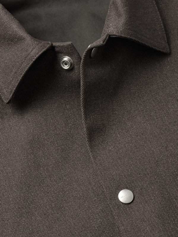 Felt and Rubber-Trimmed Cotton-Drill Overshirt - CU Felt and Rubber-Trimmed Cotton-Drill Overshirt - CU
