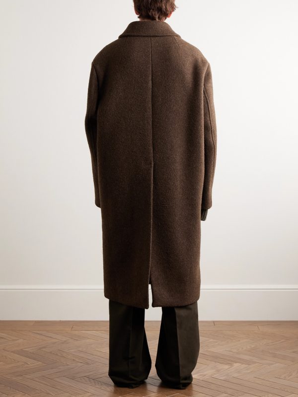+ Bonotto Oversized Melton Wool Coat - BK + Bonotto Oversized Melton Wool Coat - BK