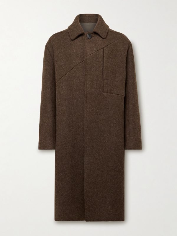 + Bonotto Oversized Melton Wool Coat + Bonotto Oversized Melton Wool Coat