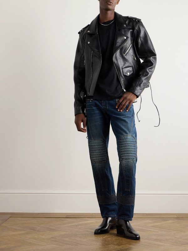 Straight-Leg Biker Jeans - OU Straight-Leg Biker Jeans - OU