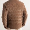 Logo-Appliquéd Cotton-Corduroy Down Shirt Jacket - BK Logo-Appliquéd Cotton-Corduroy Down Shirt Jacket - BK