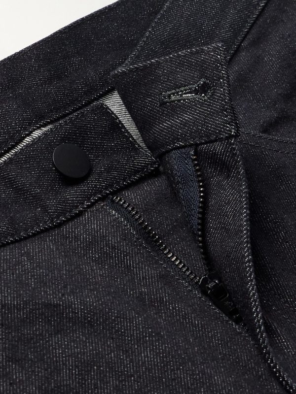 Straight-Leg Logo-Appliquéd Jeans - E1 Straight-Leg Logo-Appliquéd Jeans - E1