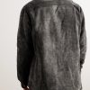 Padded Garment-Dyed Cotton-Moleskin Overshirt - BK Padded Garment-Dyed Cotton-Moleskin Overshirt - BK