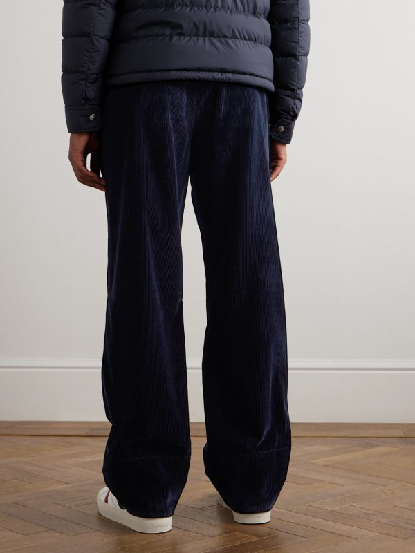 Straight-Leg Cotton-Corduroy Trousers - BK