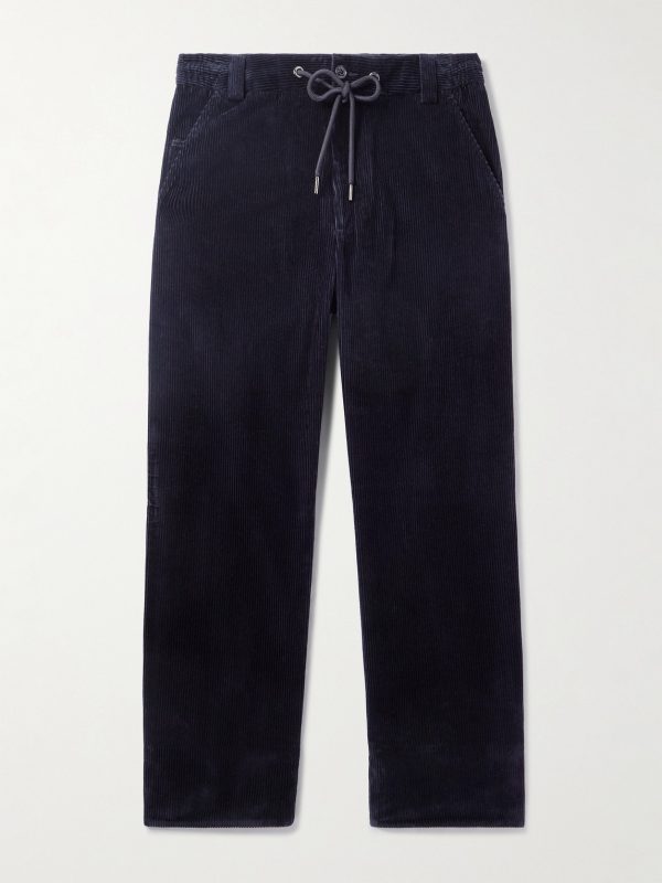 Straight-Leg Cotton-Corduroy Trousers