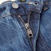 Slim-Fit Tapered Logo-Embroidered Distressed Jeans - E1 Slim-Fit Tapered Logo-Embroidered Distressed Jeans - E1