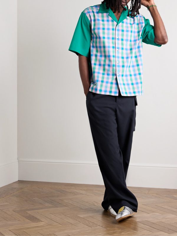 Straight-Leg Logo-Embroidered Virgin Wool Trousers - OU