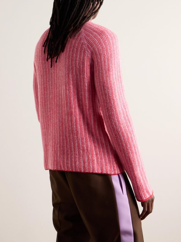Ribbed Virgin Wool and Cashmere-Blend Sweater - BK