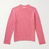 Ribbed Virgin Wool and Cashmere-Blend Sweater