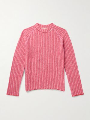 Ribbed Virgin Wool and Cashmere-Blend Sweater Ribbed Virgin Wool and Cashmere-Blend Sweater