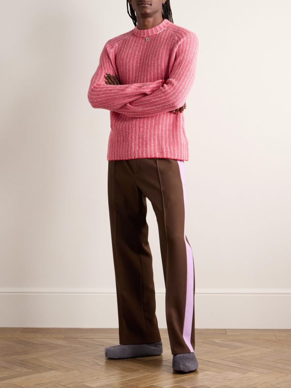Ribbed Virgin Wool and Cashmere-Blend Sweater - OU
