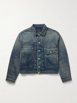 Distressed Denim Jacket Distressed Denim Jacket