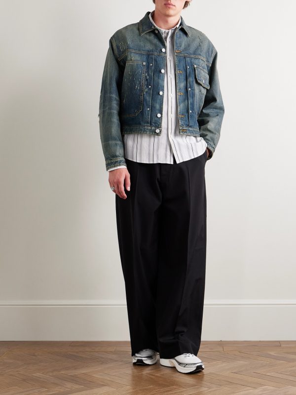 Distressed Denim Jacket - OU
