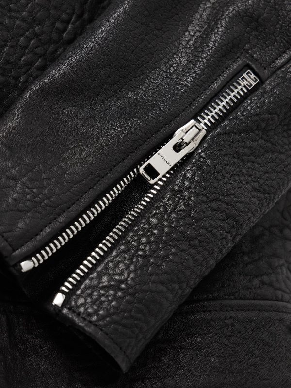 Padded Crinkled-Leather Jacket - CU Padded Crinkled-Leather Jacket - CU