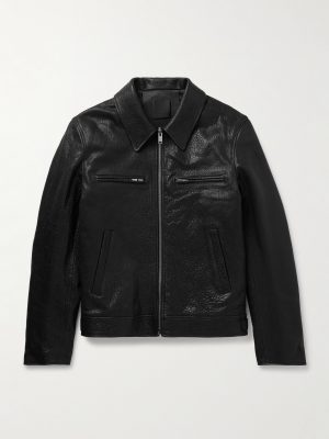 Padded Crinkled-Leather Jacket Padded Crinkled-Leather Jacket