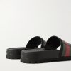 Pursuittreck Striped Rubber Slides - BK Pursuittreck Striped Rubber Slides - BK