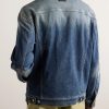 Logo-Appliquéd Washed-Denim Jacket - BK