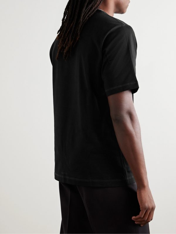 Logo-Appliquéd Cotton-Jersey T-Shirt - BK Logo-Appliquéd Cotton-Jersey T-Shirt - BK