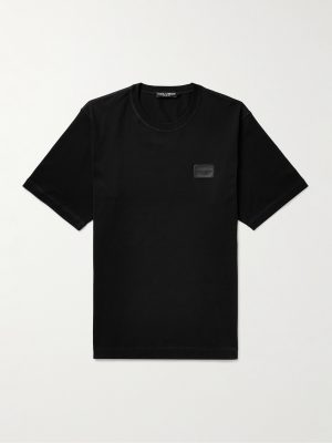 Logo-Appliquéd Cotton-Jersey T-Shirt