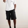 Wide-Leg Linen Cargo Shorts - OU Wide-Leg Linen Cargo Shorts - OU