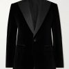 Silk-Trimmed Cotton-Blend Velvet Tuxedo Jacket Silk-Trimmed Cotton-Blend Velvet Tuxedo Jacket
