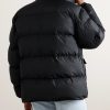 Logo-Appliquéd Padded Shell Jacket - BK