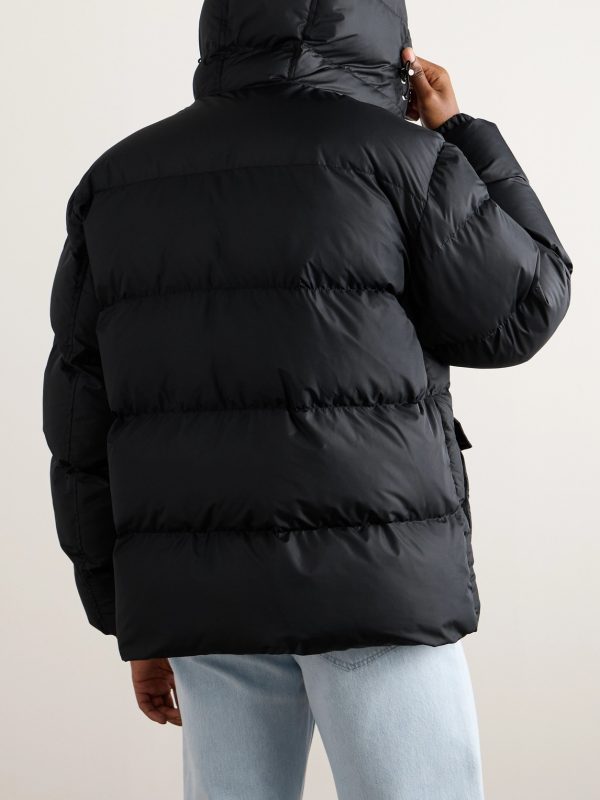 Logo-Appliquéd Padded Shell Jacket - BK