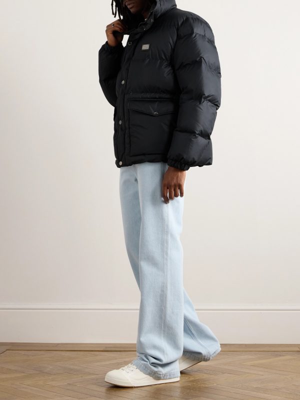 Logo-Appliquéd Padded Shell Jacket - OU