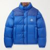 Reversible Convertible Canvas-Trimmed Quilted Shell Down Jacket Reversible Convertible Canvas-Trimmed Quilted Shell Down Jacket
