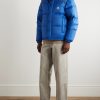 Reversible Convertible Canvas-Trimmed Quilted Shell Down Jacket - OU Reversible Convertible Canvas-Trimmed Quilted Shell Down Jacket - OU