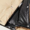 Reversible Convertible Canvas-Trimmed Quilted Shell Down Jacket - E1 Reversible Convertible Canvas-Trimmed Quilted Shell Down Jacket - E1