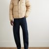 Reversible Convertible Canvas-Trimmed Quilted Shell Down Jacket - OU Reversible Convertible Canvas-Trimmed Quilted Shell Down Jacket - OU