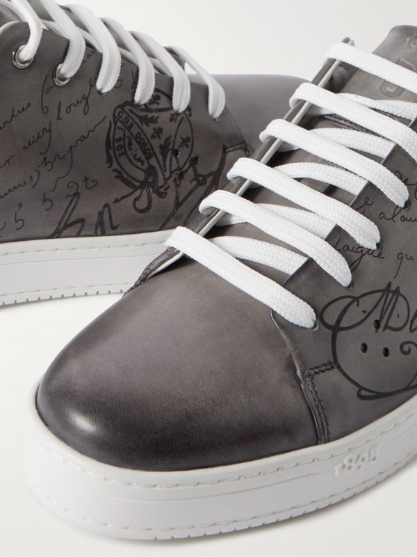 The Playtime Scritto Venezia Leather Sneakers - CU The Playtime Scritto Venezia Leather Sneakers - CU