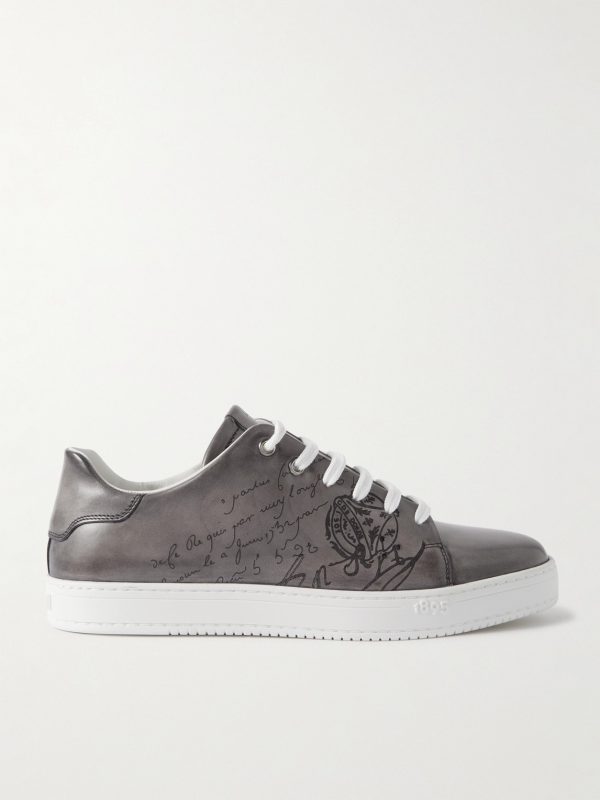 The Playtime Scritto Venezia Leather Sneakers The Playtime Scritto Venezia Leather Sneakers