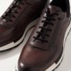 Fast Track Suede-Trimmed Full-Grain Venezia Softy Leather Sneakers - CU