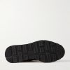 Fast Track Suede-Trimmed Full-Grain Venezia Softy Leather Sneakers - E1