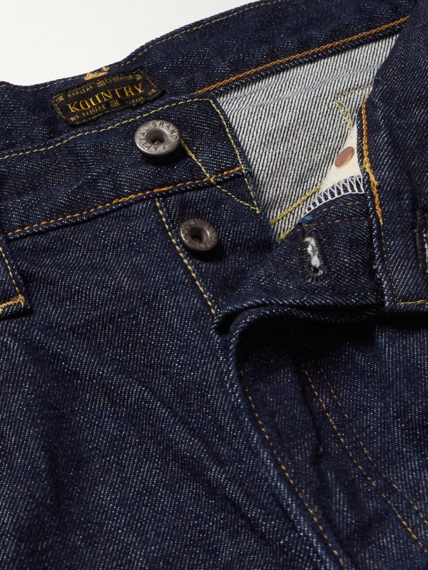 Slim-Fit Crochet-Trimmed Jeans - E1 Slim-Fit Crochet-Trimmed Jeans - E1