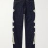 Slim-Fit Crochet-Trimmed Jeans Slim-Fit Crochet-Trimmed Jeans