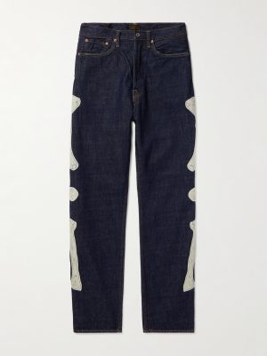 Slim-Fit Crochet-Trimmed Jeans Slim-Fit Crochet-Trimmed Jeans