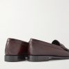 Luco Logo-Embellished Polished-Leather Loafers - BK Luco Logo-Embellished Polished-Leather Loafers - BK
