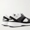 Leather, Suede and Mesh Sneakers - BK Leather, Suede and Mesh Sneakers - BK